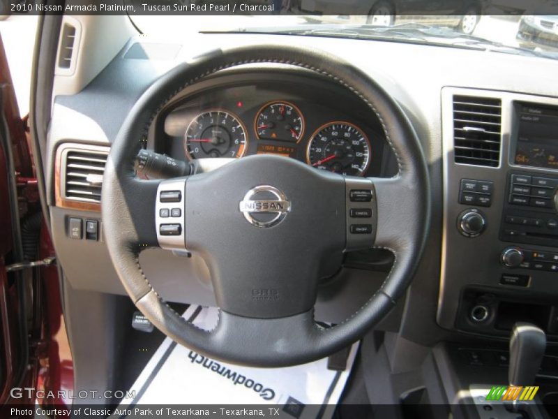Tuscan Sun Red Pearl / Charcoal 2010 Nissan Armada Platinum