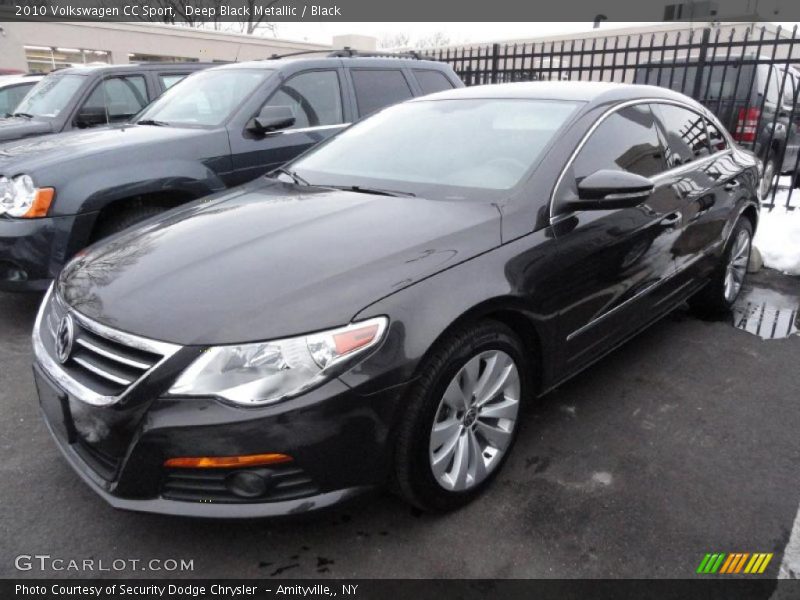 Deep Black Metallic / Black 2010 Volkswagen CC Sport