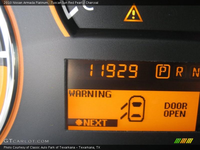 Tuscan Sun Red Pearl / Charcoal 2010 Nissan Armada Platinum