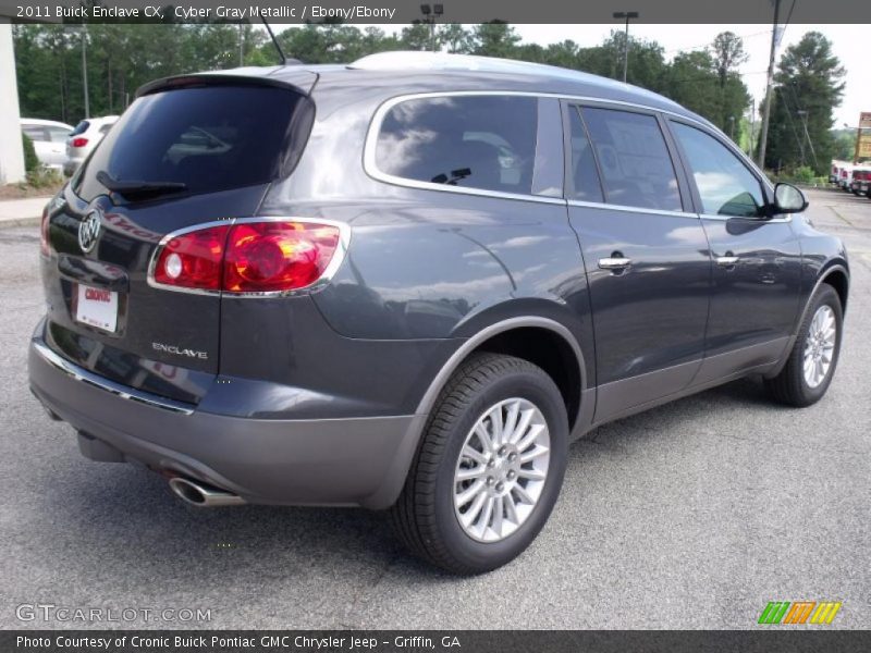 Cyber Gray Metallic / Ebony/Ebony 2011 Buick Enclave CX