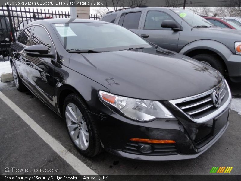 Deep Black Metallic / Black 2010 Volkswagen CC Sport