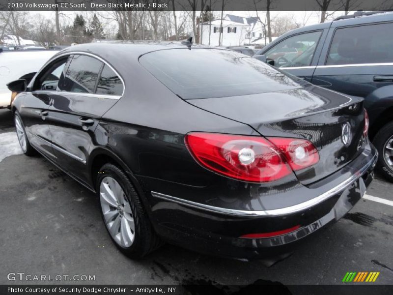 Deep Black Metallic / Black 2010 Volkswagen CC Sport