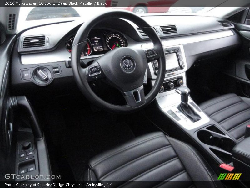 Deep Black Metallic / Black 2010 Volkswagen CC Sport