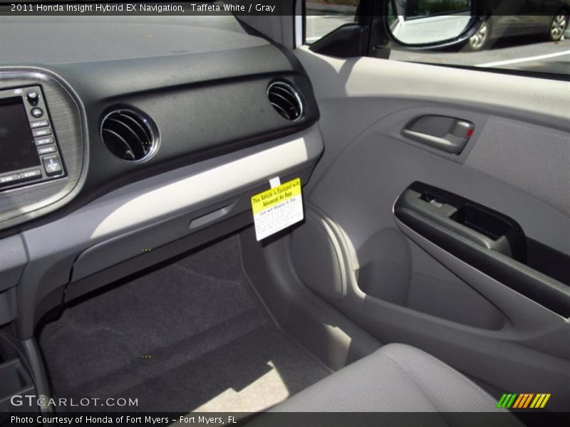 Taffeta White / Gray 2011 Honda Insight Hybrid EX Navigation