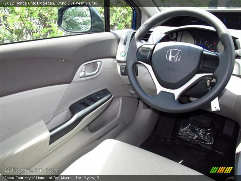  2012 Civic DX Sedan Gray Interior