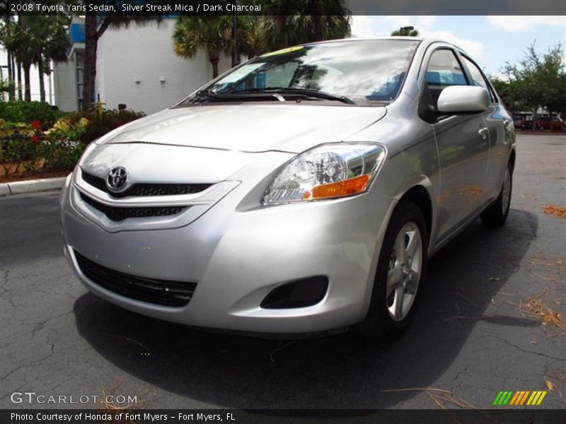 Silver Streak Mica / Dark Charcoal 2008 Toyota Yaris Sedan
