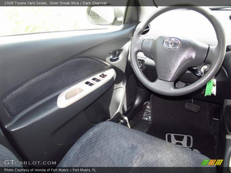 Silver Streak Mica / Dark Charcoal 2008 Toyota Yaris Sedan