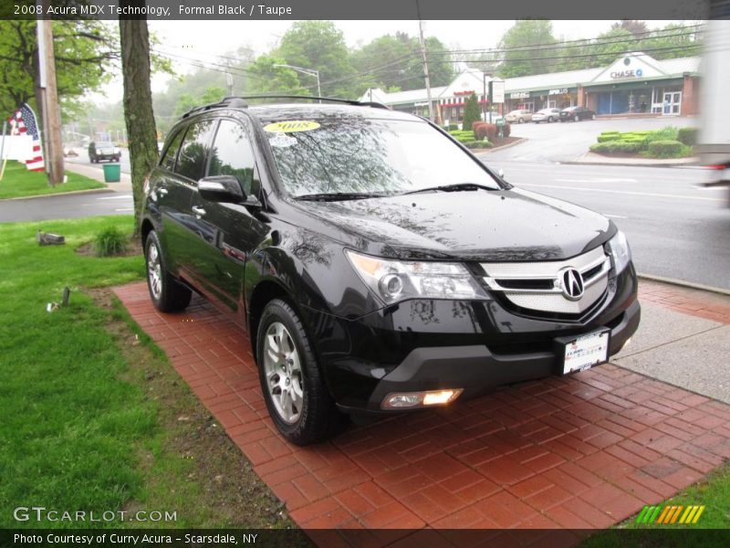 Formal Black / Taupe 2008 Acura MDX Technology