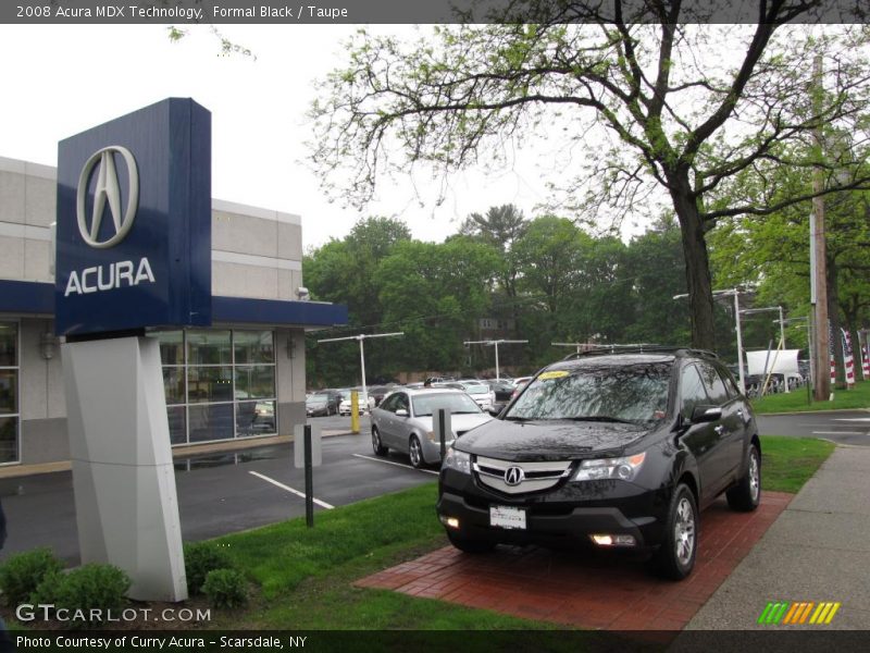 Formal Black / Taupe 2008 Acura MDX Technology