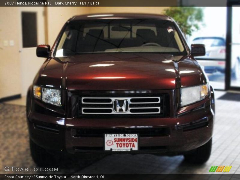 Dark Cherry Pearl / Beige 2007 Honda Ridgeline RTS