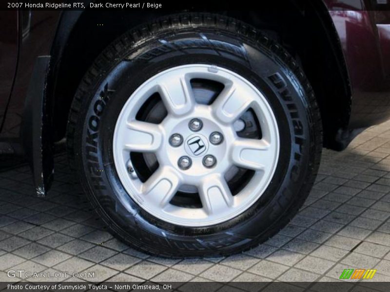 Dark Cherry Pearl / Beige 2007 Honda Ridgeline RTS