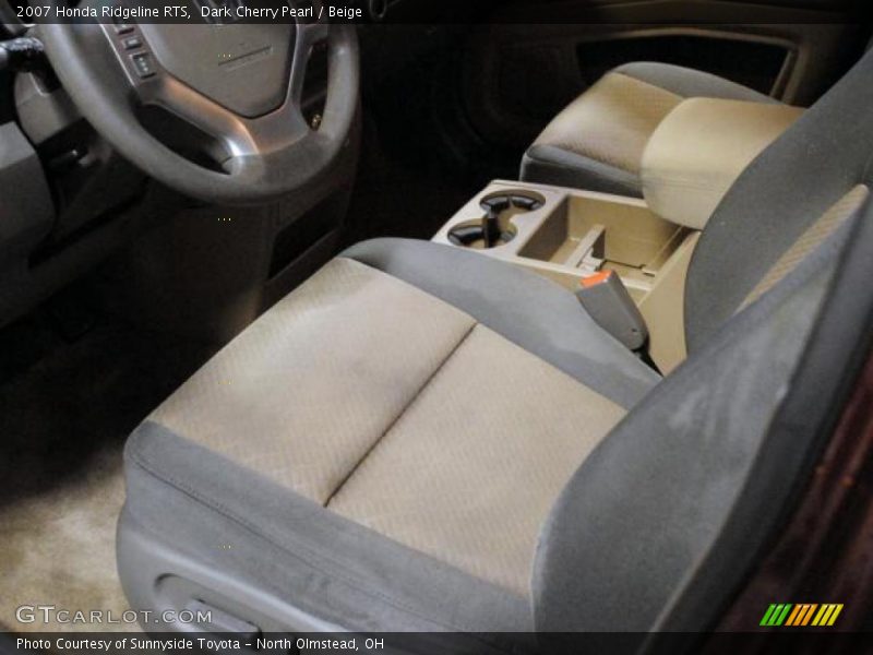 Dark Cherry Pearl / Beige 2007 Honda Ridgeline RTS