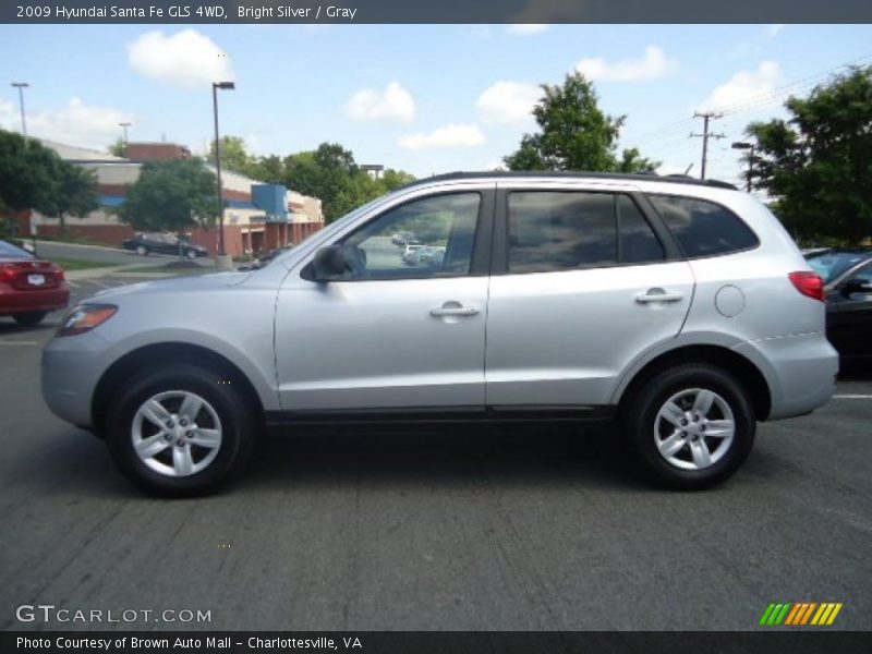 Bright Silver / Gray 2009 Hyundai Santa Fe GLS 4WD