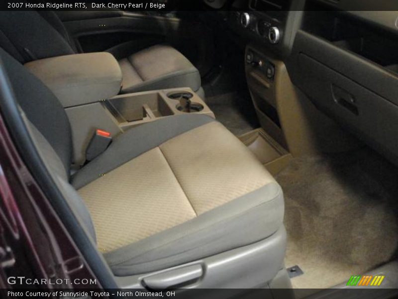 Dark Cherry Pearl / Beige 2007 Honda Ridgeline RTS