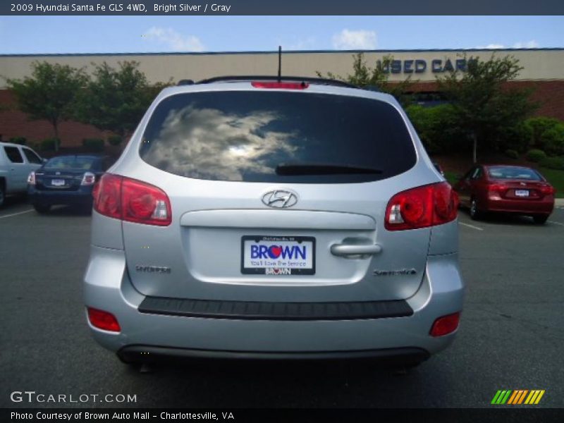 Bright Silver / Gray 2009 Hyundai Santa Fe GLS 4WD