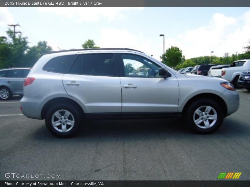 Bright Silver / Gray 2009 Hyundai Santa Fe GLS 4WD