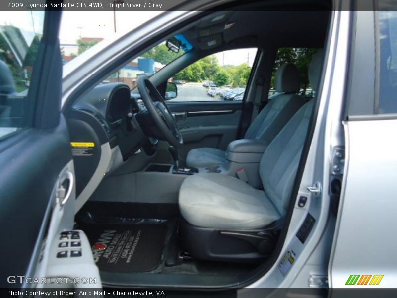 Bright Silver / Gray 2009 Hyundai Santa Fe GLS 4WD
