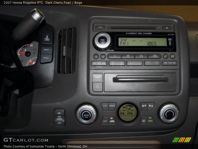 Dark Cherry Pearl / Beige 2007 Honda Ridgeline RTS