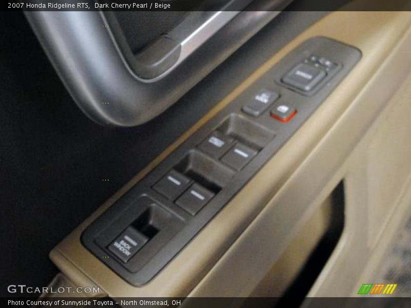 Dark Cherry Pearl / Beige 2007 Honda Ridgeline RTS