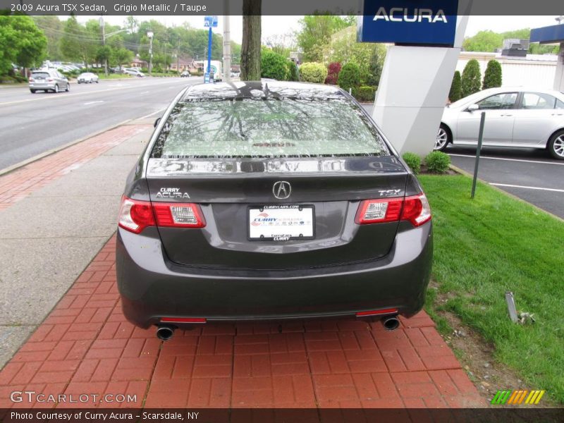 Grigio Metallic / Taupe 2009 Acura TSX Sedan