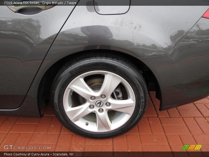 Grigio Metallic / Taupe 2009 Acura TSX Sedan