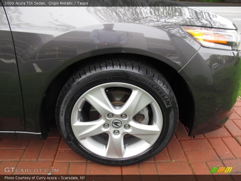 Grigio Metallic / Taupe 2009 Acura TSX Sedan