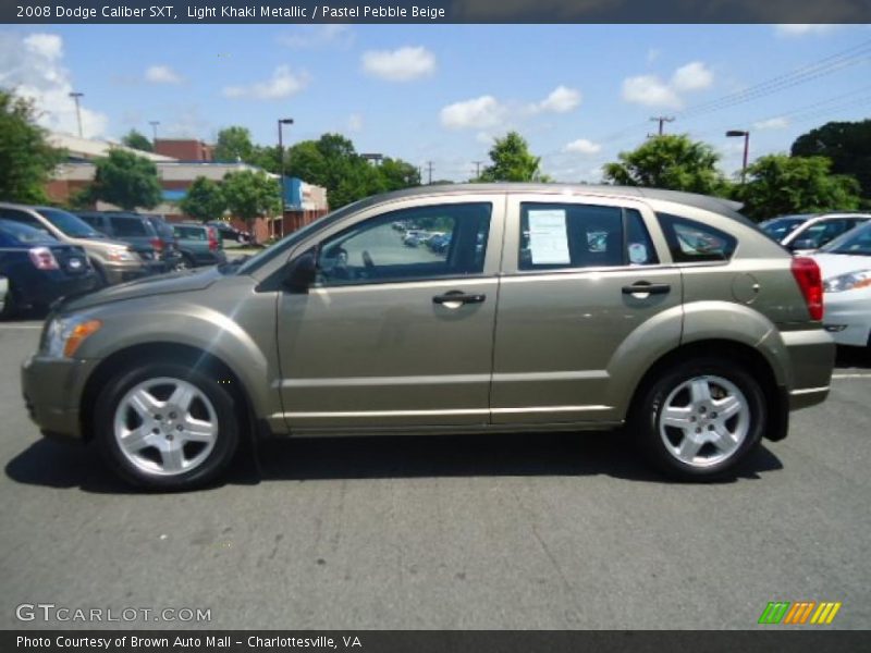 Light Khaki Metallic / Pastel Pebble Beige 2008 Dodge Caliber SXT