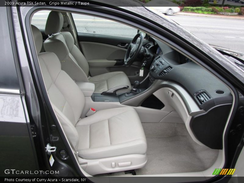 Grigio Metallic / Taupe 2009 Acura TSX Sedan