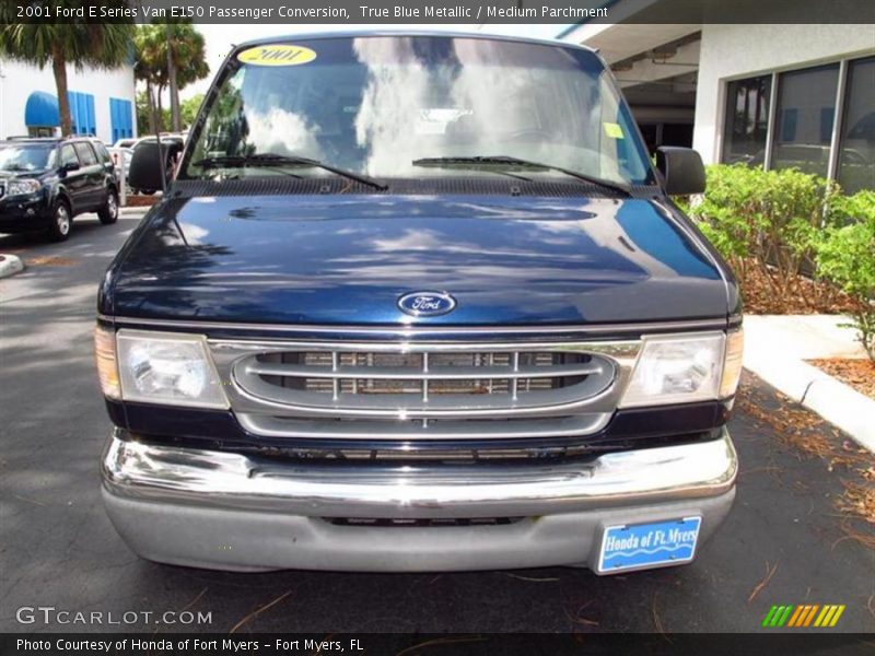 True Blue Metallic / Medium Parchment 2001 Ford E Series Van E150 Passenger Conversion