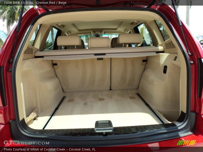  2008 X3 3.0si Trunk