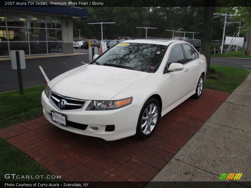 Premium White Pearl / Ebony 2007 Acura TSX Sedan