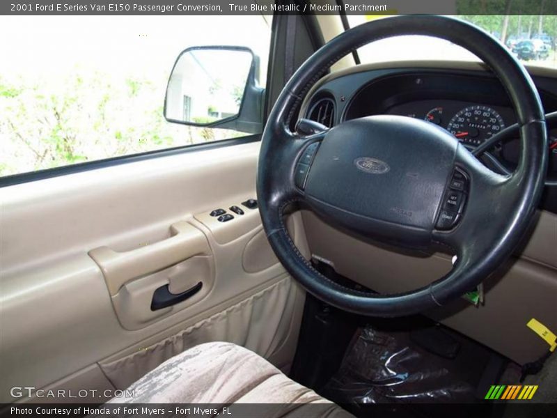 True Blue Metallic / Medium Parchment 2001 Ford E Series Van E150 Passenger Conversion