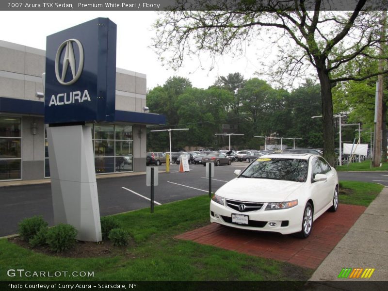 Premium White Pearl / Ebony 2007 Acura TSX Sedan