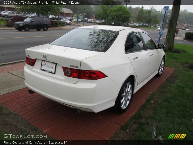 Premium White Pearl / Ebony 2007 Acura TSX Sedan