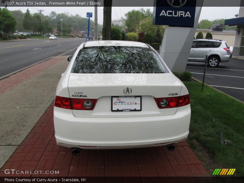 Premium White Pearl / Ebony 2007 Acura TSX Sedan