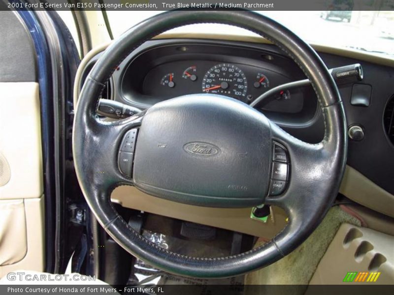 True Blue Metallic / Medium Parchment 2001 Ford E Series Van E150 Passenger Conversion