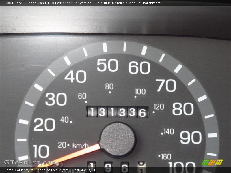 True Blue Metallic / Medium Parchment 2001 Ford E Series Van E150 Passenger Conversion