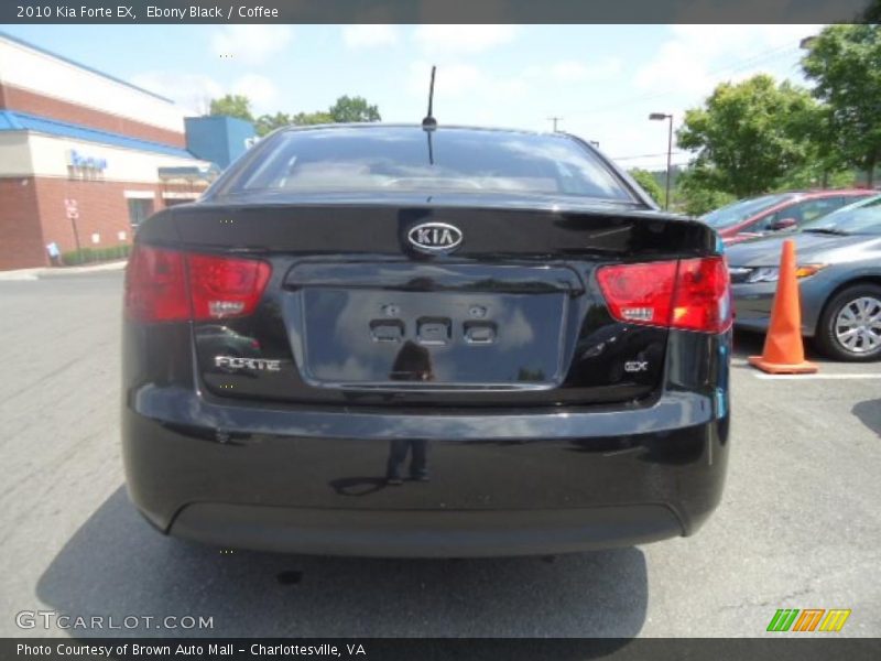 Ebony Black / Coffee 2010 Kia Forte EX