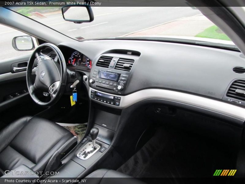 Premium White Pearl / Ebony 2007 Acura TSX Sedan