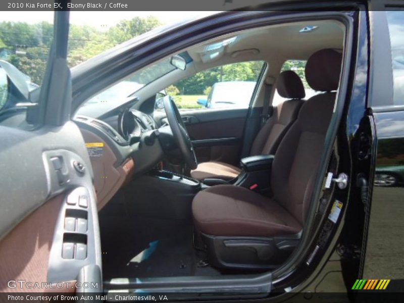 Ebony Black / Coffee 2010 Kia Forte EX