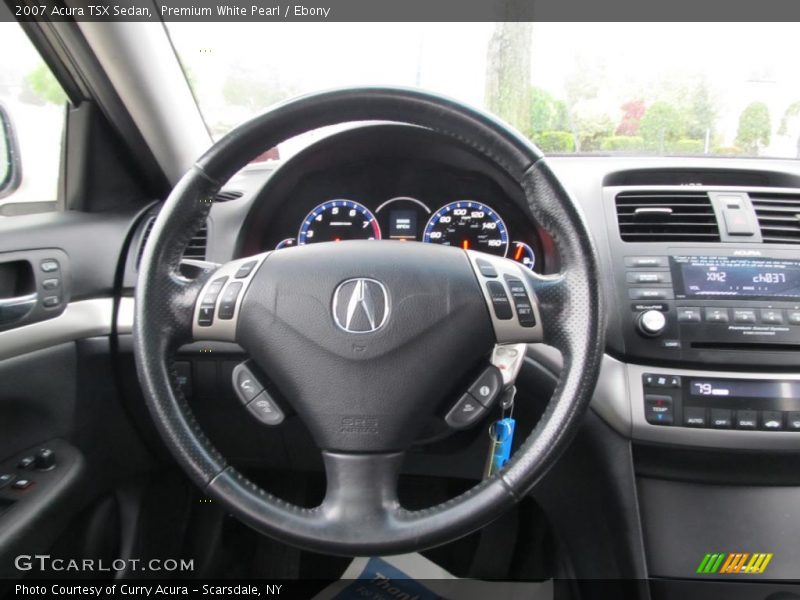 Premium White Pearl / Ebony 2007 Acura TSX Sedan