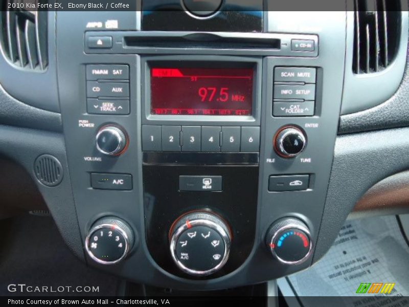 Ebony Black / Coffee 2010 Kia Forte EX