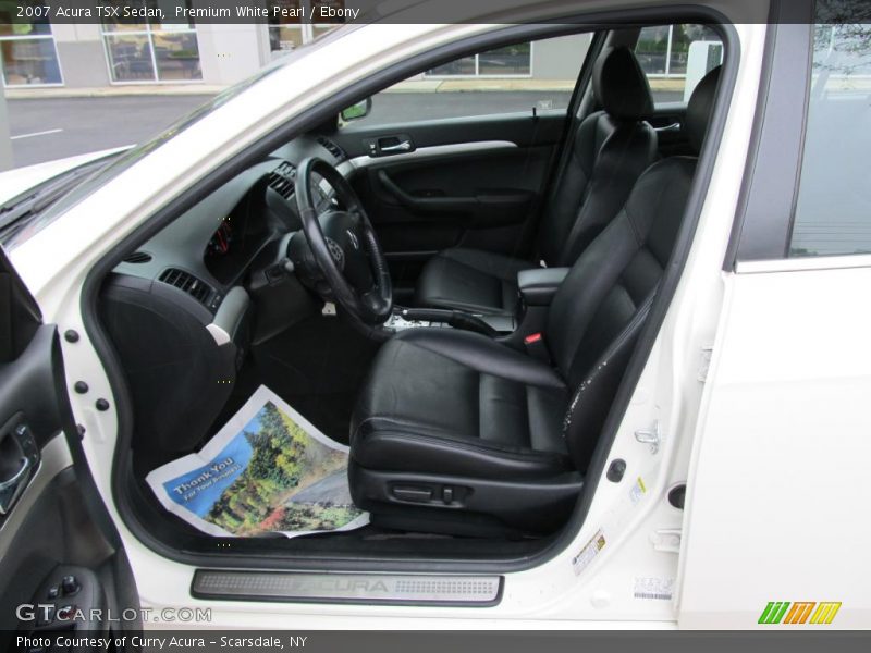 Premium White Pearl / Ebony 2007 Acura TSX Sedan