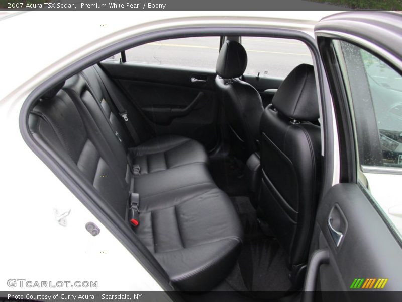 Premium White Pearl / Ebony 2007 Acura TSX Sedan