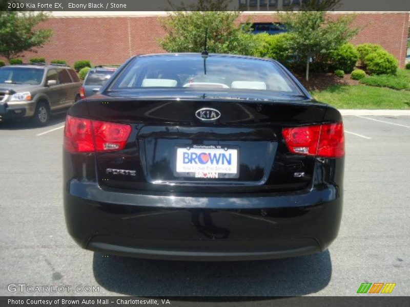 Ebony Black / Stone 2010 Kia Forte EX