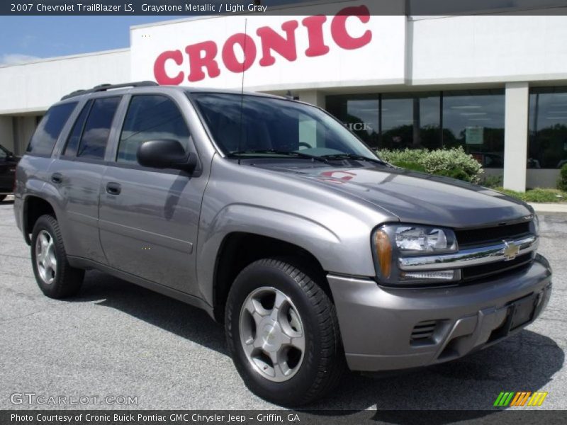 Graystone Metallic / Light Gray 2007 Chevrolet TrailBlazer LS