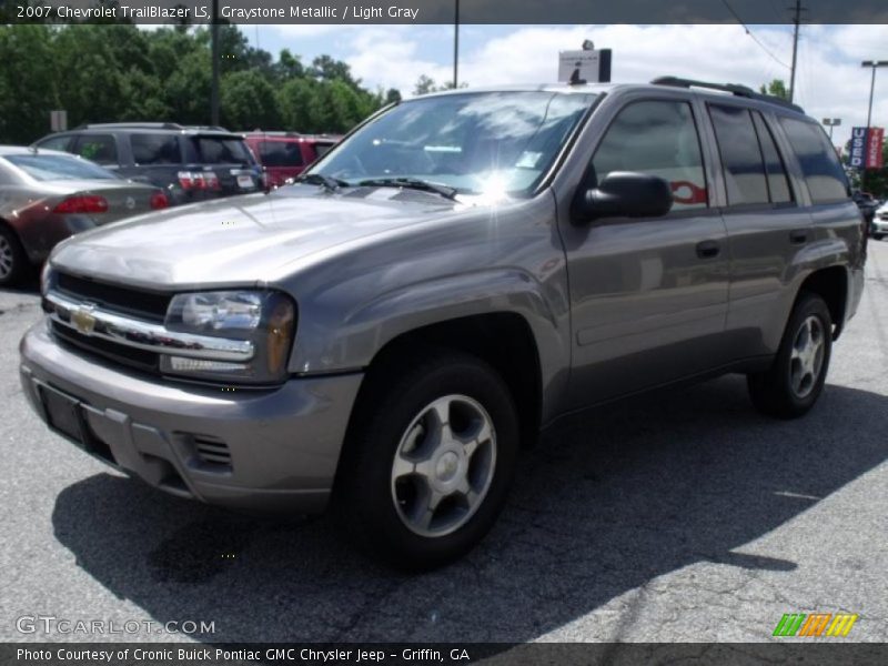 Graystone Metallic / Light Gray 2007 Chevrolet TrailBlazer LS