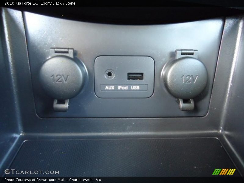 Ebony Black / Stone 2010 Kia Forte EX