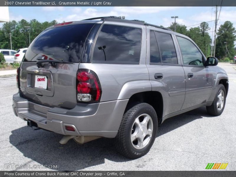 Graystone Metallic / Light Gray 2007 Chevrolet TrailBlazer LS
