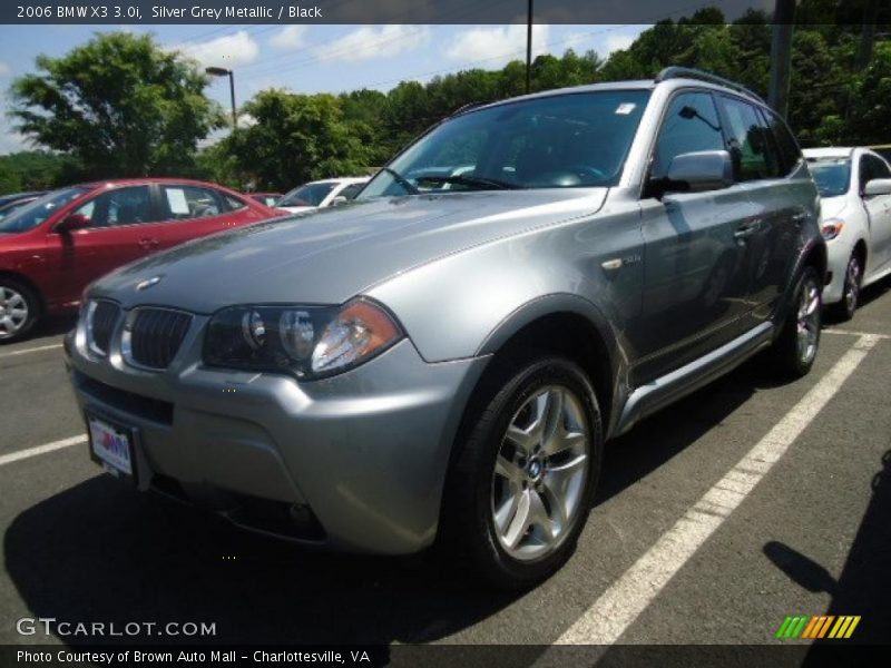Silver Grey Metallic / Black 2006 BMW X3 3.0i